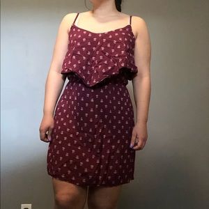 Floral Maroon Dress (2 for $30)